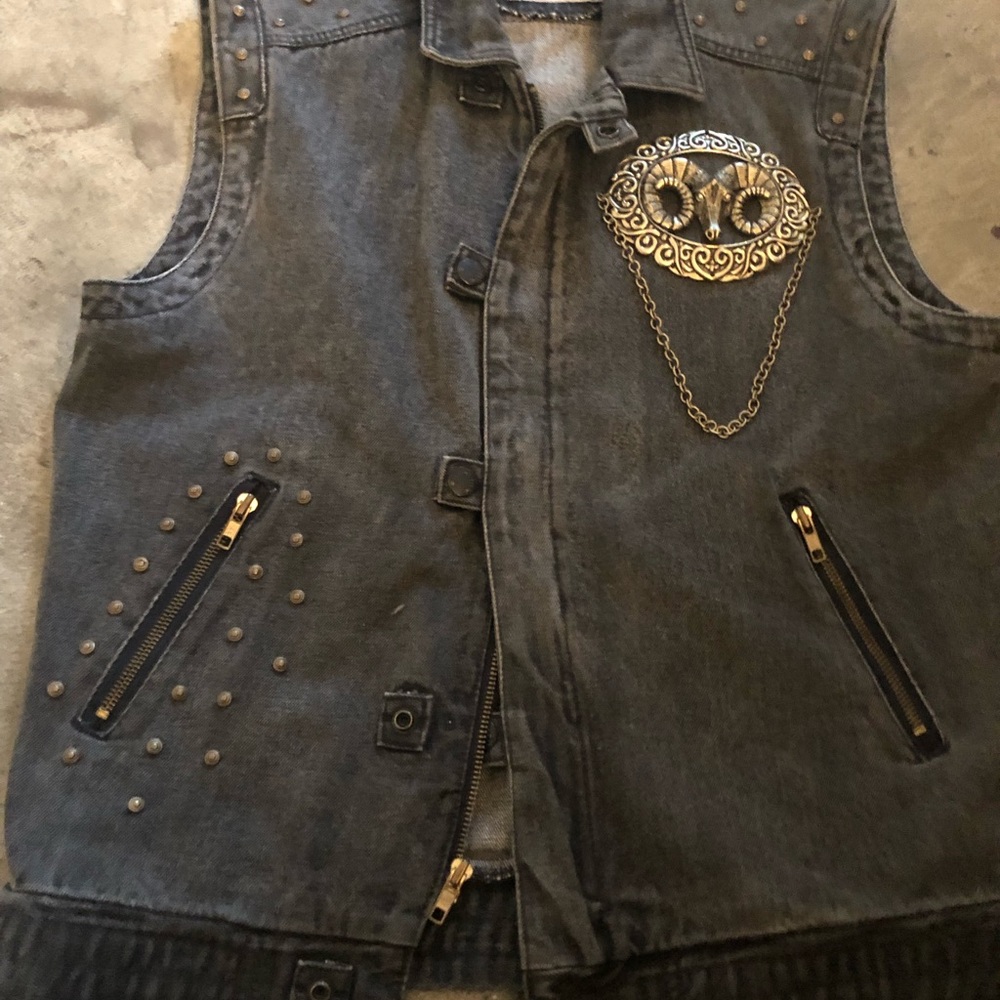 Vintage denim vest